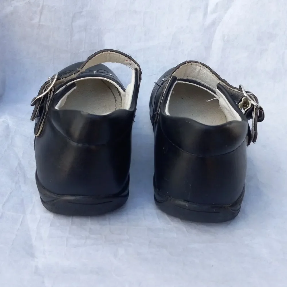 Lady Flores Black Little Girl's Shoes Size 2.5